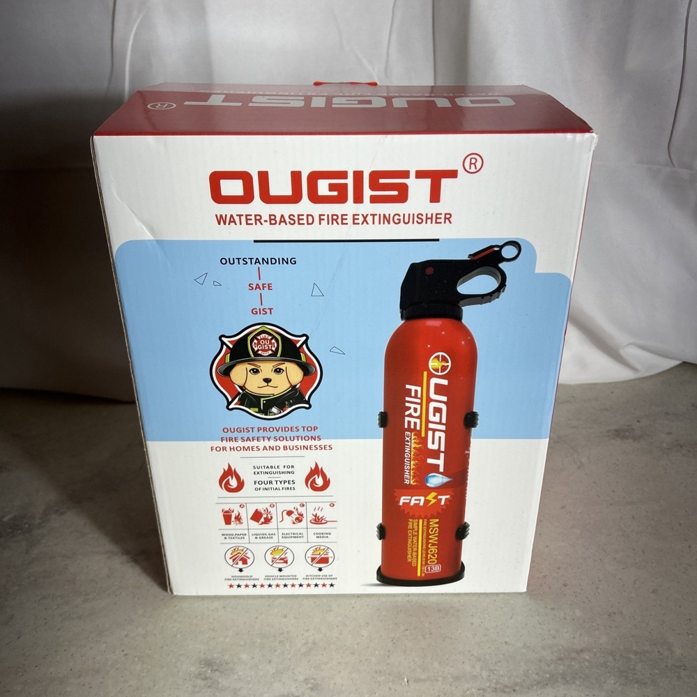 Ougist Small Portable Fire Extinguisher for Home and Kitchen, 21oz Each, 6-Pack
